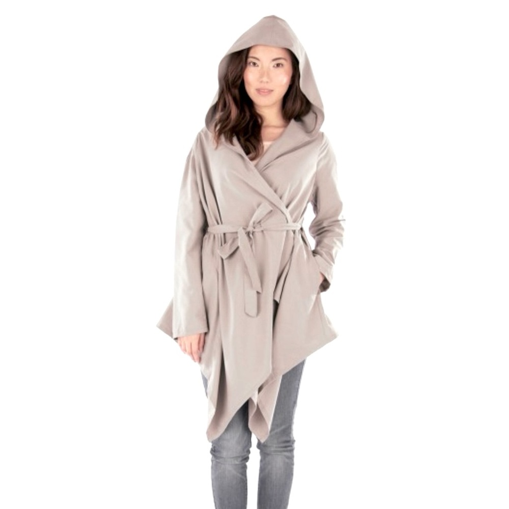 Nicole Bridger 🇨🇦 Asymmetrical Hooded Jacket/Belted Coat